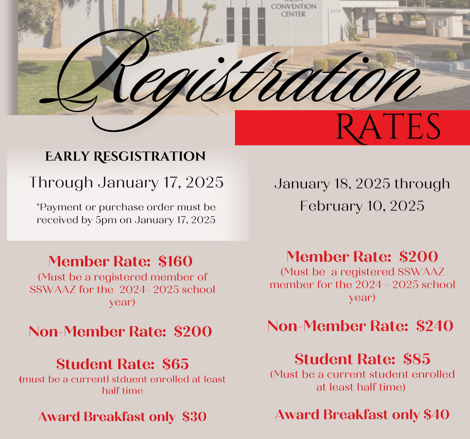 Registration Rates Flyer